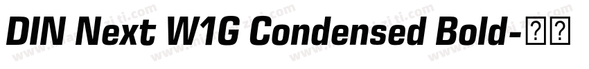 DIN Next W1G Condensed Bold字体转换